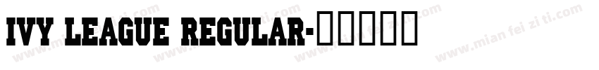 Ivy League Regular字体转换